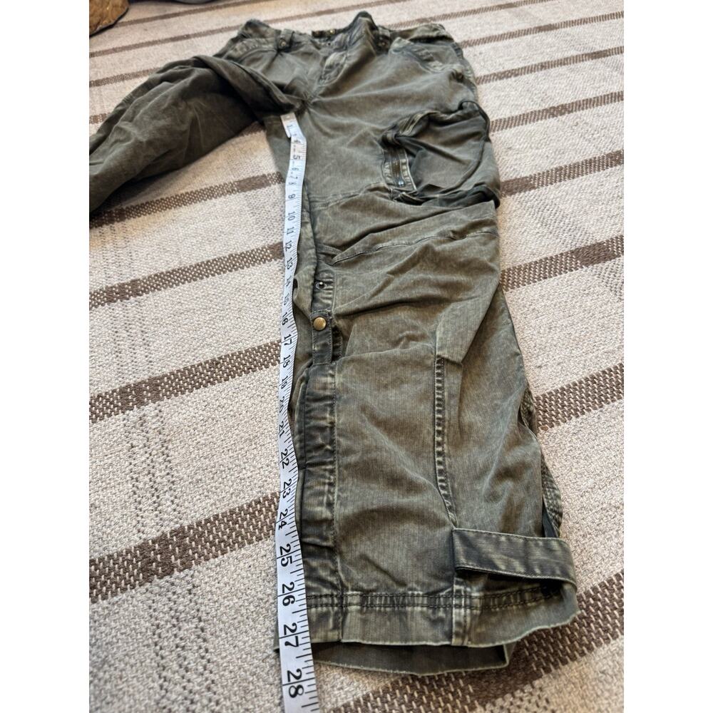 We The Free People Can’t Compare Slouch Pants Large Army Green Cargo - Picture 6 of 11